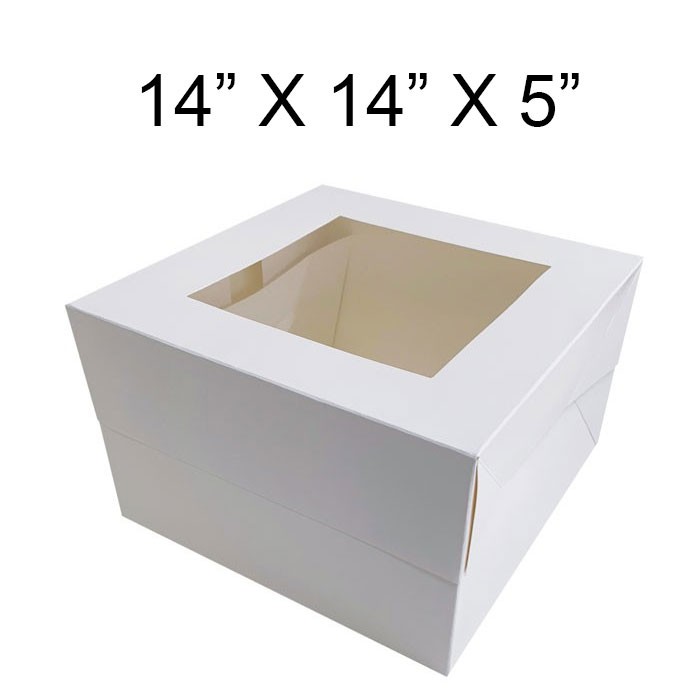 20 units of Cake Boxes 14" x 14" x 5" Inch Window Giant Cake Box