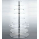 10 Tier Maypole Acrylic Round Cupcake Stand Tower 