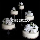 5 Tier Cascading Wedding Acrylic Cake Stands