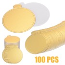 Mini Round Gold With Tab Cake Board 9 Cm 100units