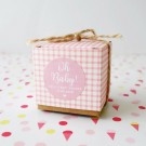 20 units of Personalised Pink Baby Shower Boxes ($1.50 each)